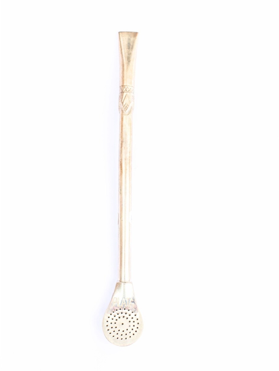 Bombilla De Plata y Oro - s31 