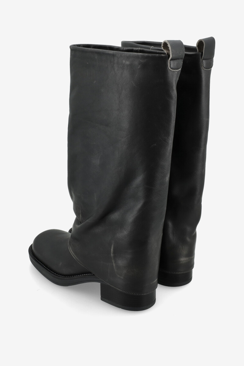 BOTA DOBLE LARGA Negro