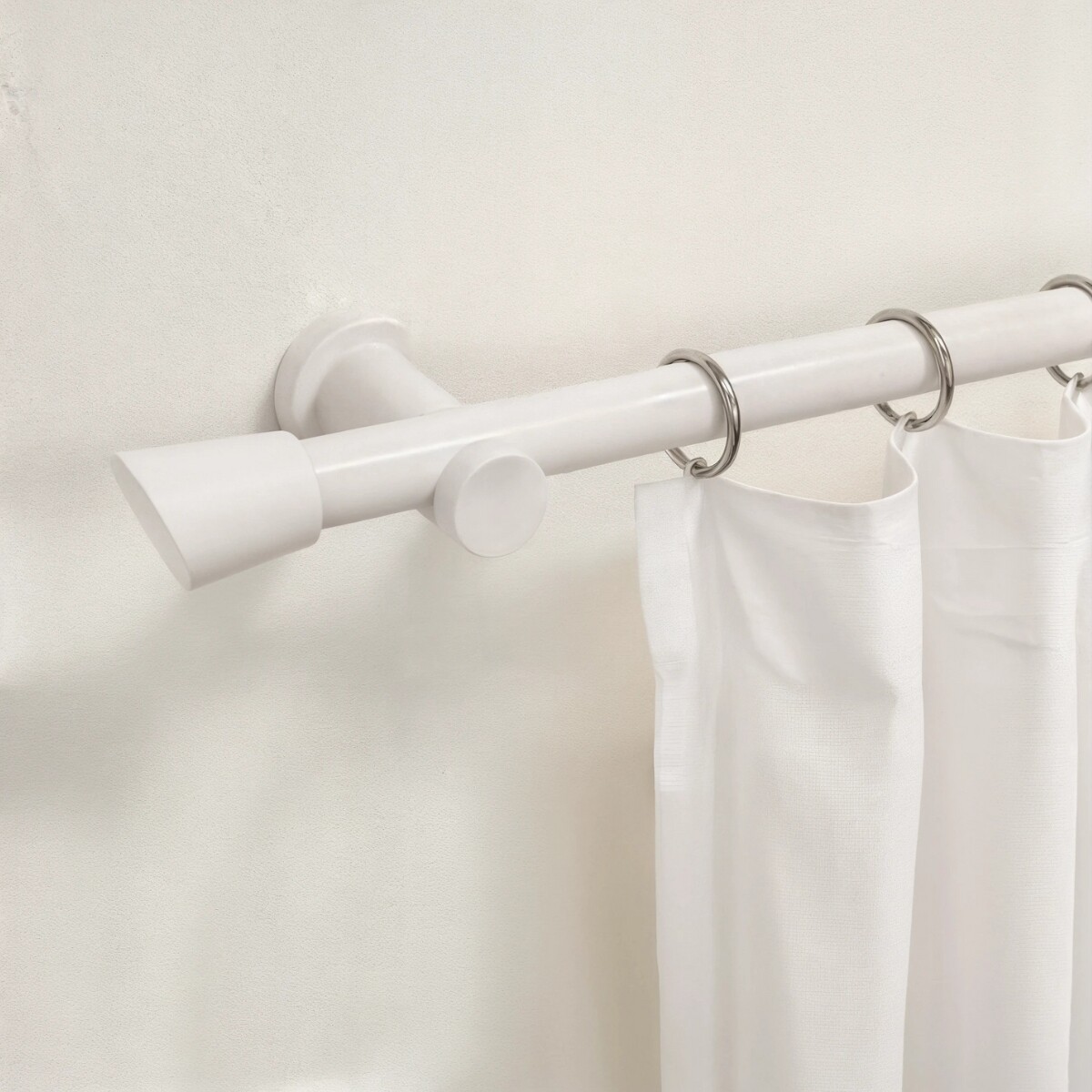 Barrote Cortina 2,00m 28mm + 2 soportes - BEIGE 