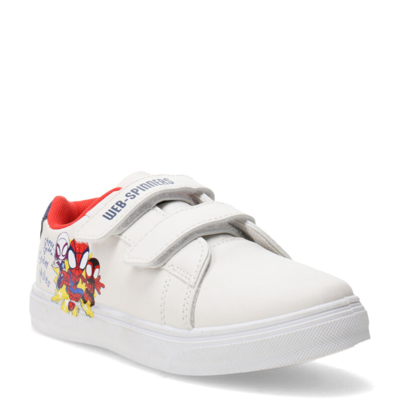 Championes Infantiles Marvel Spiderman Blanco - Azul Marino - Rojo