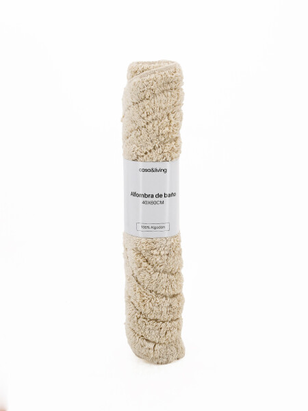 ALFOMBRA BAÑO OVAL COTTON BEIGE (V)