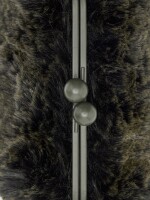 Bolso Efecto Pelo Con Asa De Cadena verde