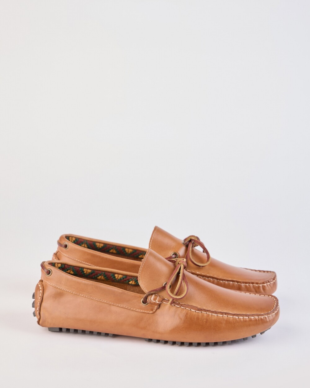 Mocasin Driver Acordonado Cuero / Suela Goma - Whisky Mocasin Driver Acordonado Cuero / Suela Goma - Whisky