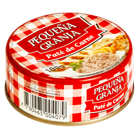 PATE PEQUEÑA GRANJA LATA 100G CARNE PATE PEQUEÑA GRANJA LATA 100G CARNE