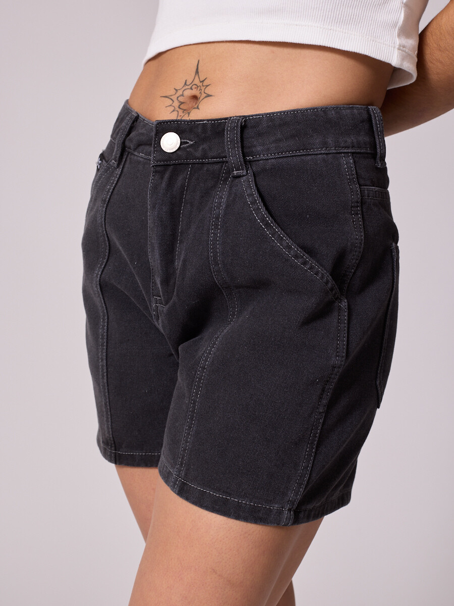 SHORT JEAN AIXA DIXIE Gris Oscuro