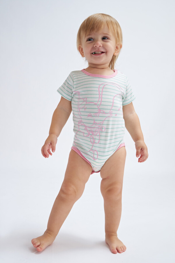Body manga corta estampado Dumbo- Verde