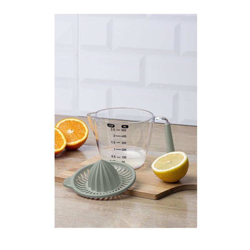 Taza Medidora 500 ml con Exprimidor 12 x 16 cm Surtido TAZA MEDIDORA C/EXPRIMIDOR D12X16CM 500ML SURTIDO