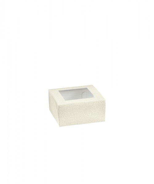 Caja c/visor 10x10x6 cm. - PELLE BIANCO Caja c/visor 10x10x6 cm. - PELLE BIANCO