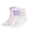 Medias Infantiles Adidas LK RIB Blanco - Rosa - Violeta