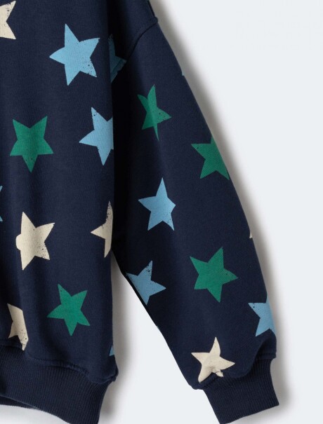 SUDADERA POLAR ESTAMPADA MULTICOLOR