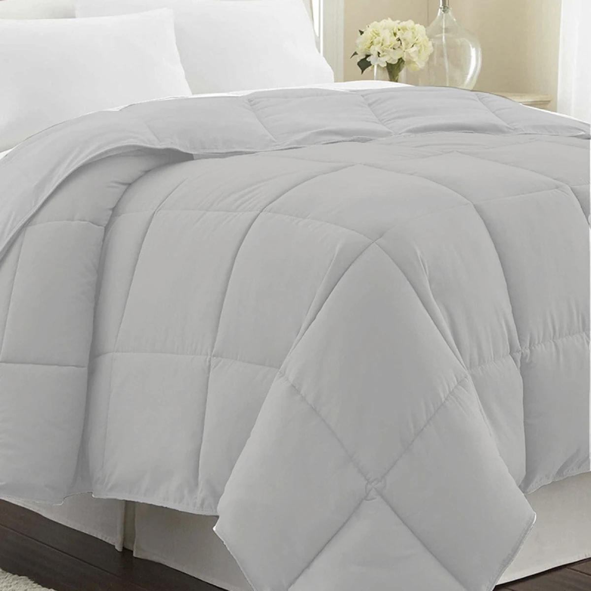 Acolchado de Plumas 1 Plaza Home Class 150 x 220 cm - GRIS 