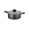 Cacerola Tramontina 20 cm Antiadherente con Tapa de Vidrio 2,8 L Cacerola Tramontina 20 cm Antiadherente con Tapa de Vidrio 2,8 L