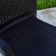 Silla Napoli Simil Ratán Marrón C/ Apoya Brazos Silla Napoli Simil Ratán Marrón C/ Apoya Brazos
