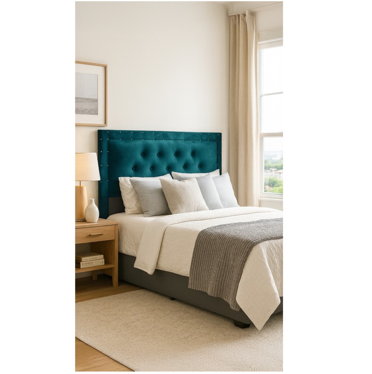 Respaldo De Sommier Ltc Relleno Con Guata Forrado En Suede 