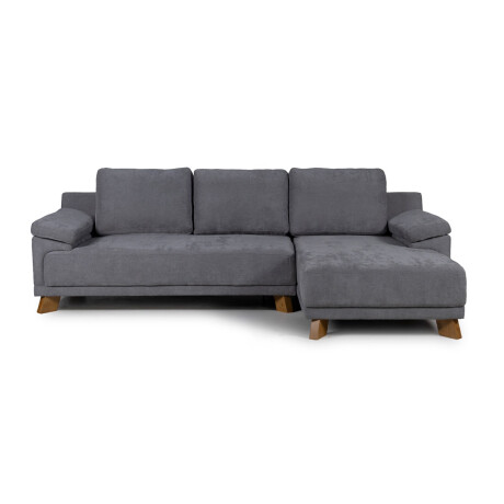 Rinconera Adalia - Tela Microfibra - Chaise derecho 9250 (Grafito)