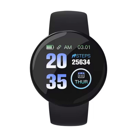 SmartWatch Unisex Bluetooth Alarma Deporte Música Negro