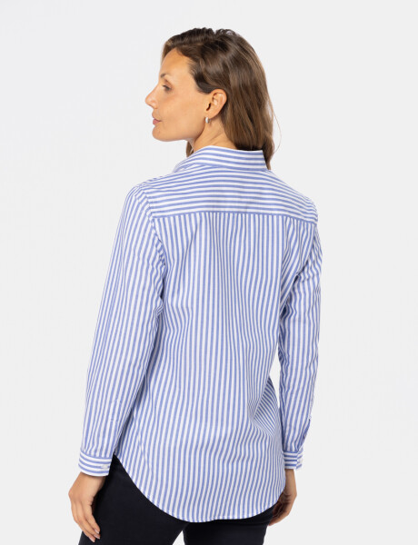 CAMISA HOLGADA RAYADA Piedra