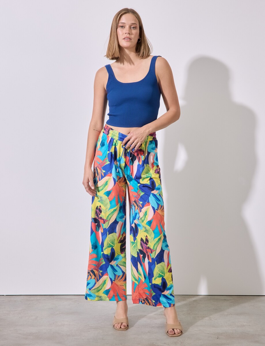 Pantalon Printed - Multi/amarillo 