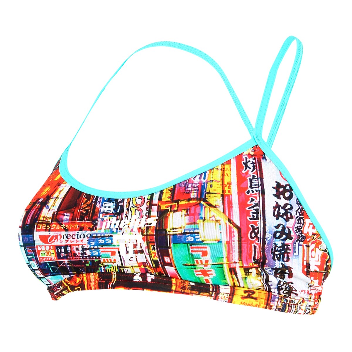 Phelps - Malla de Baño para Mujer Neon Tokio Collection Two Piece Top SW380999928 - Uv Upf 50+. 28. - 001 