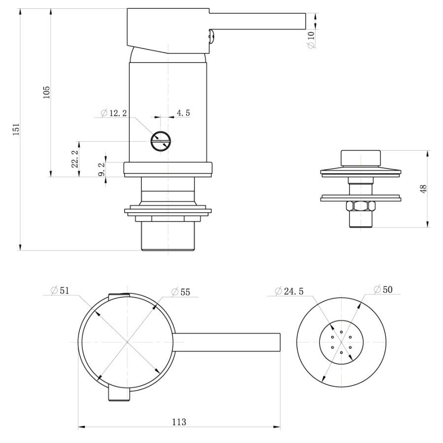 Grifería de Bidet Monocomando Negro Con Transferencia Línea New Birillo Grifería de Bidet Monocomando Negro Con Transferencia Línea New Birillo