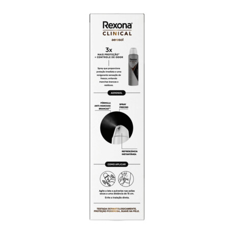 Desodorante en Aerosol Rexona Clinical Invisible 150ml Desodorante en Aerosol Rexona Clinical Invisible 150ml