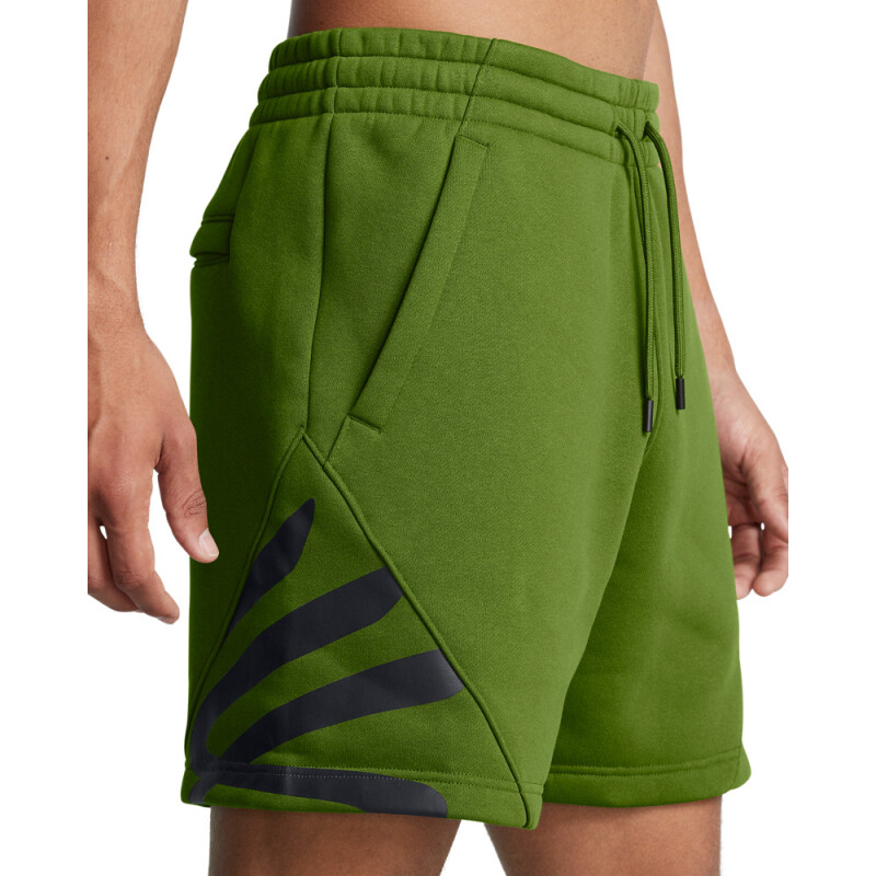 Curry Splash Fleece Short-GRN GRN-306