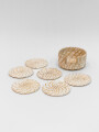 Posa Vaso Angra, Set 6pcs Crudo / Natural