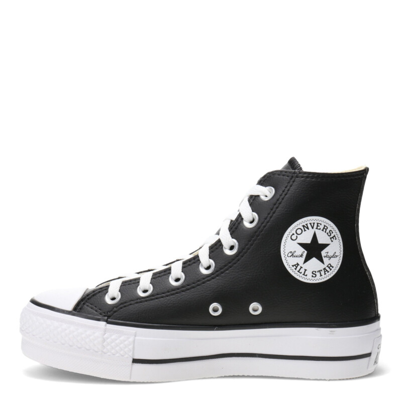 Championes Unisex Converse Plataforma Chuck Taylor Lift Negro - Blanco