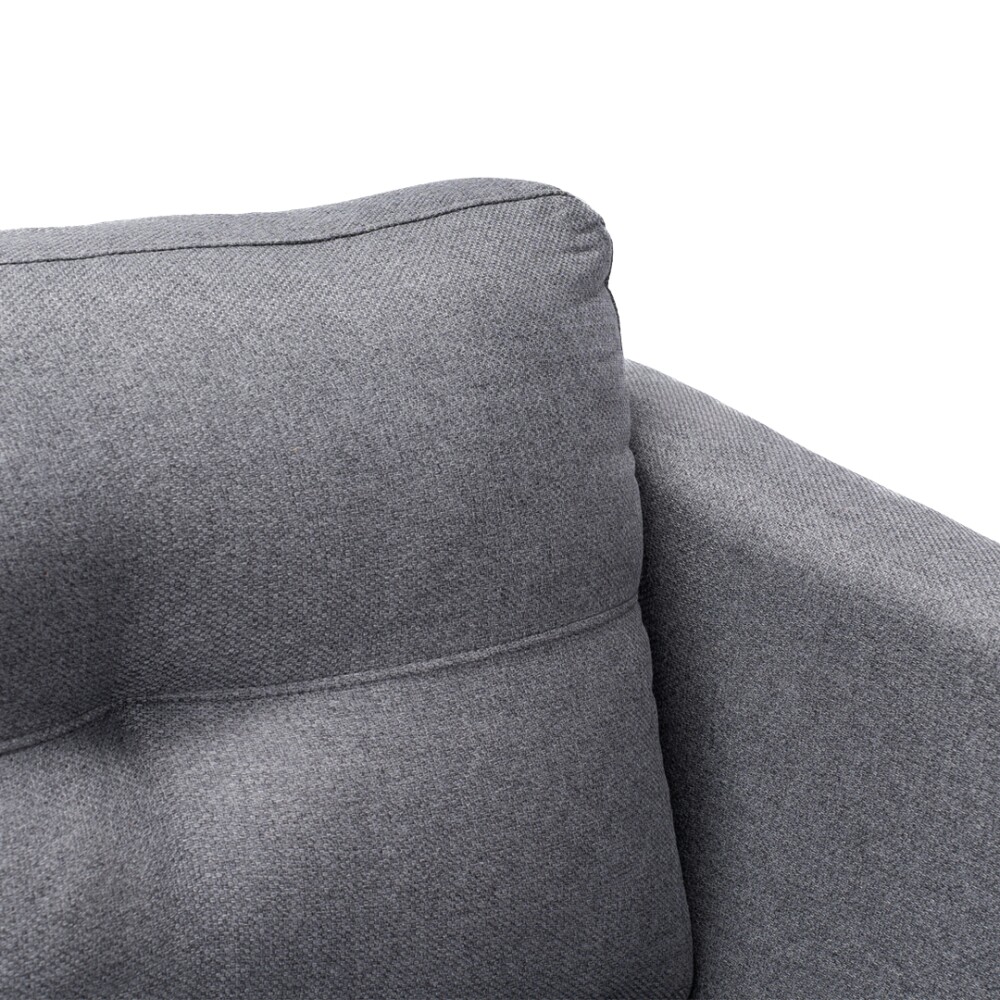 Sofá Con Chaise Triunfo - 3 Cuerpos Gris Chaise Derecho