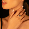Anillo Iris de plata 925 con topacio azul Anillo Iris de plata 925 con topacio azul