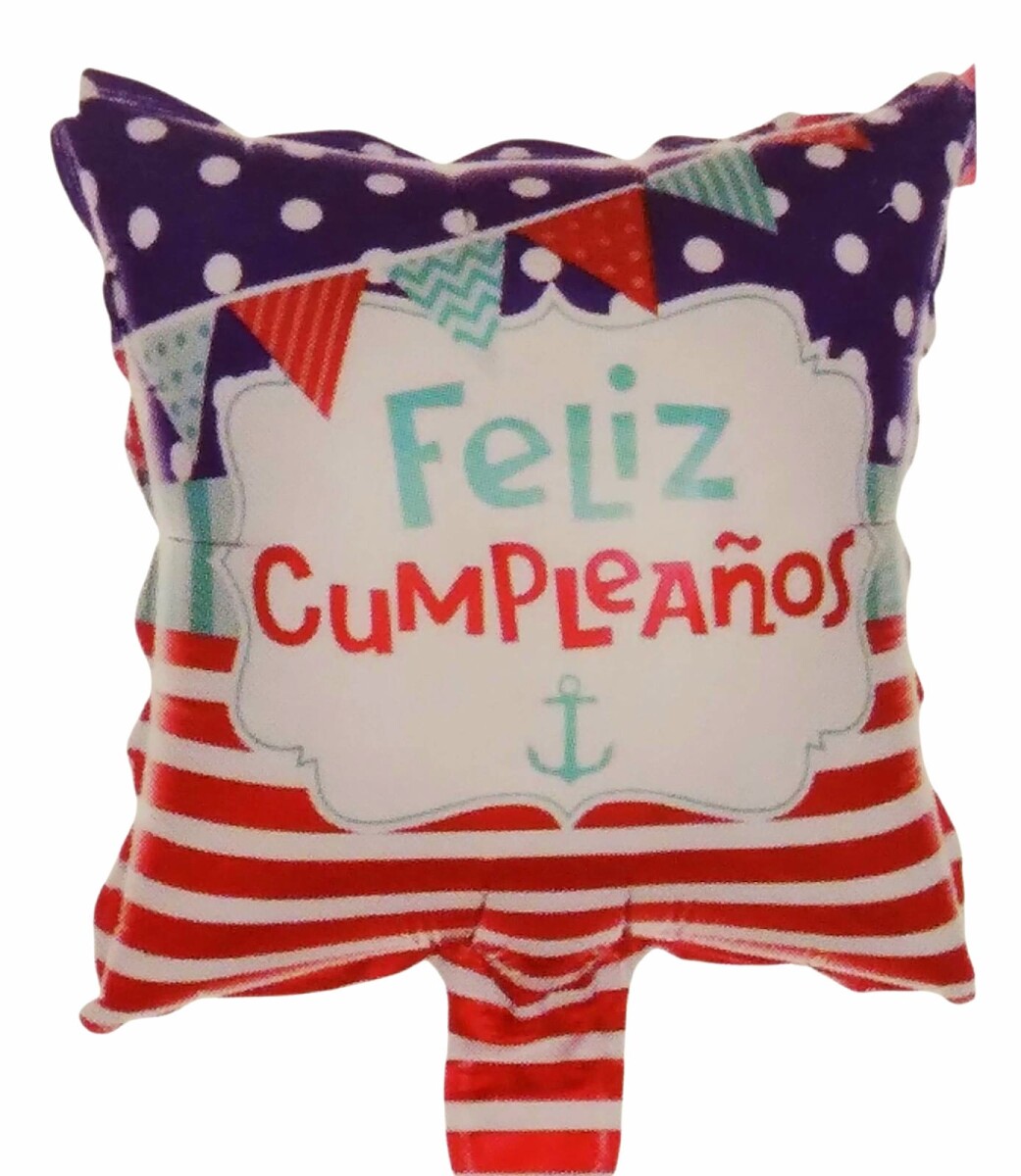 Globo Mini Feliz cumpleaños marino 