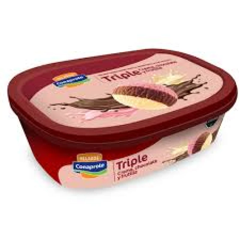 HELADO CONAPROLE 1L TRIPLE CREMA CHOCOLATE FRUTILLA HELADO CONAPROLE 1L TRIPLE CREMA CHOCOLATE FRUTILLA