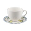 TAZA BLANCA C/PLATITO LIMON P/TE 250ML Unica