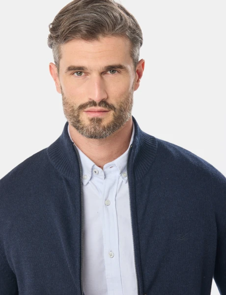 CAMPERA LANA TEJIDA Azul