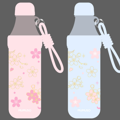 BOTELLA DE AGUA EN FORMA DE REFRESCO (FLOR DE CEREZO/AZUL/650 ML) BOTELLA DE AGUA EN FORMA DE REFRESCO (FLOR DE CEREZO/AZUL/650 ML)
