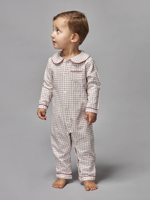 Pijama Cuadros Cereza