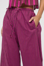 PANTALÓN RAYADO BOHO Fucsia