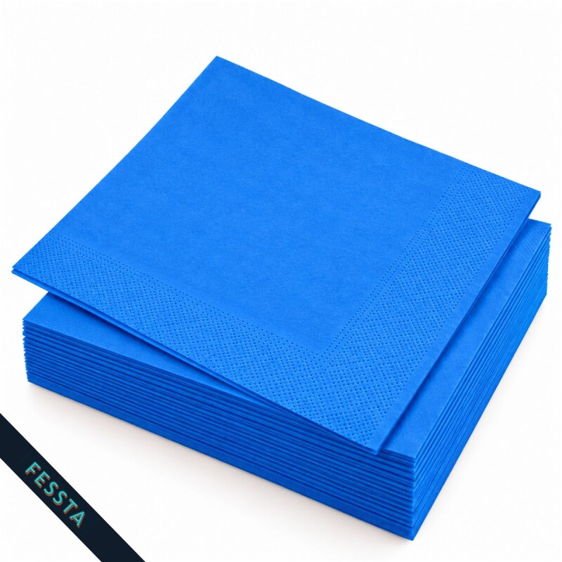 Servilleta Descartable Fessta Lisa x20 Und Azul