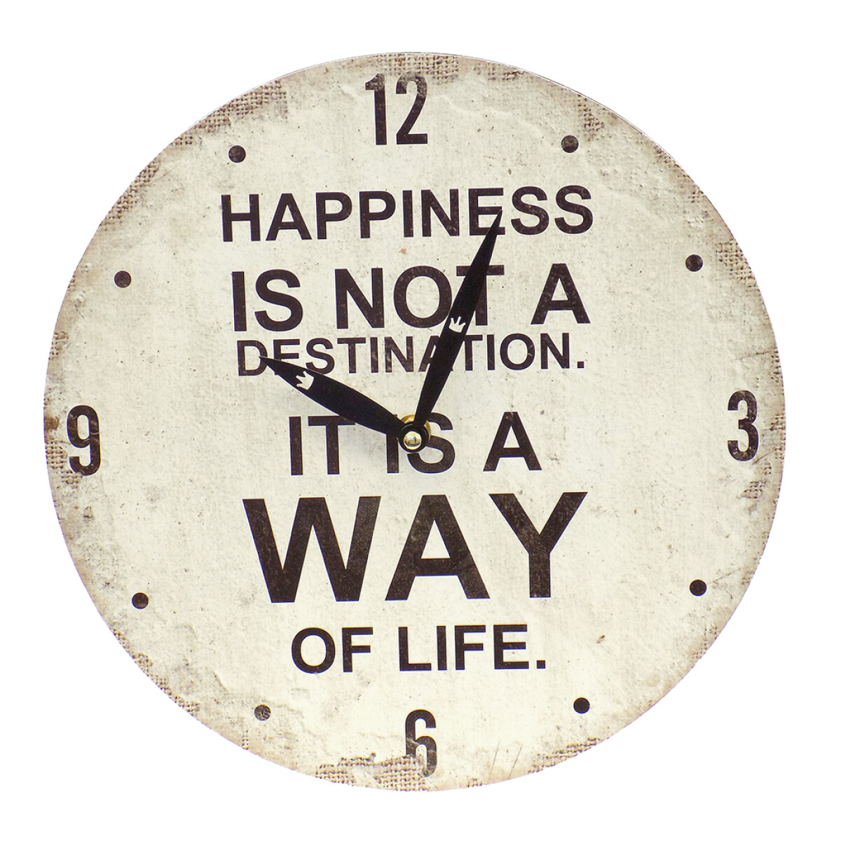 RELOJ DE PARED MDF D28.8X3.5CM HAPPINESS LEGEND 