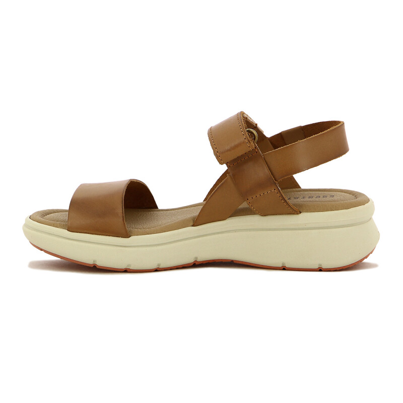 Country Sandalia Dama Casual 1 Tira Y Pulsera C/velcro Ambar