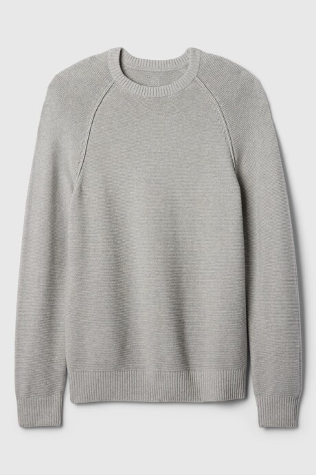Buzo Raglan Hombre Heather Grey