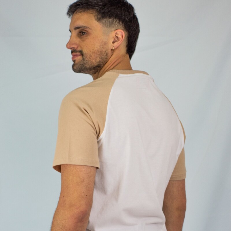 Remera Combinada Summer Beige