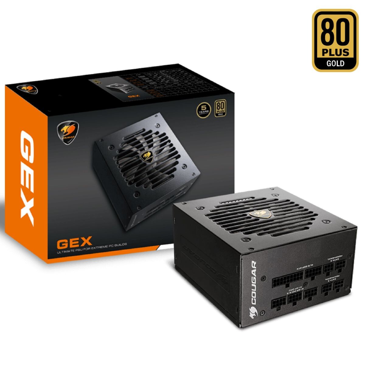 Fuente Cougar Gex 750 80 Plus Gold Full Modular 