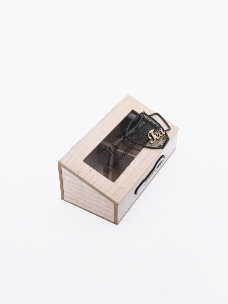 CAJA PARA TÉ 2 DIVISIONES BEIGE