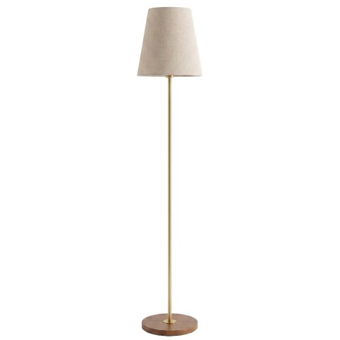 LAMPARA DE PIE CUP BEIGE/DORADO Unica