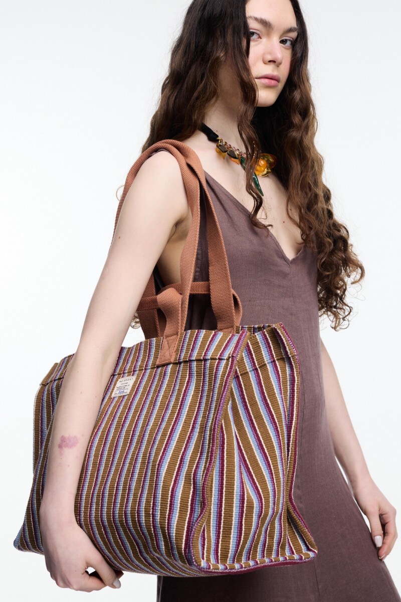 VESTIDO ESCOTE V Marron