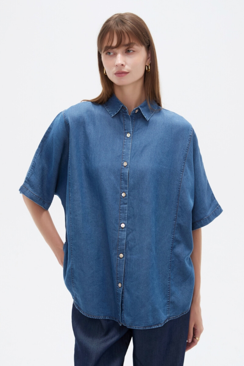Camisa Pezo - Azul Medio 