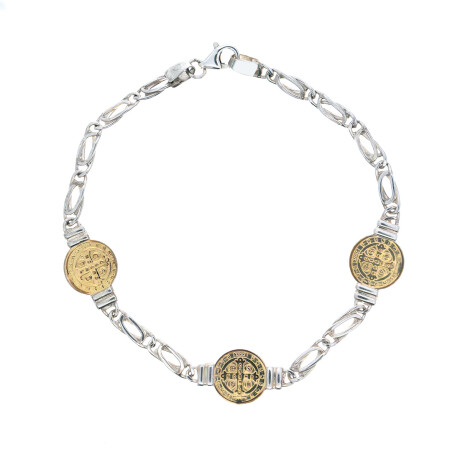 Pulsera de Plata 925 y double SAN BENITO Pulsera de Plata 925 y double SAN BENITO
