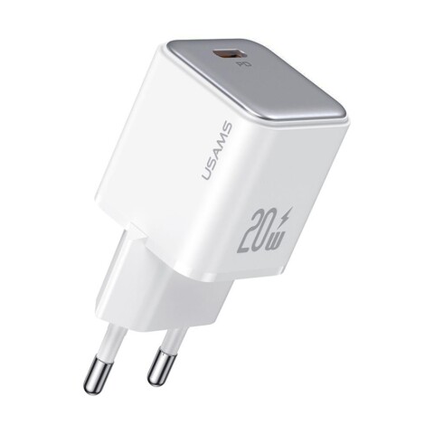 Cargador Celular Inteligente 20W Tipo C Carga Rápida Usams Variante Color Blanco