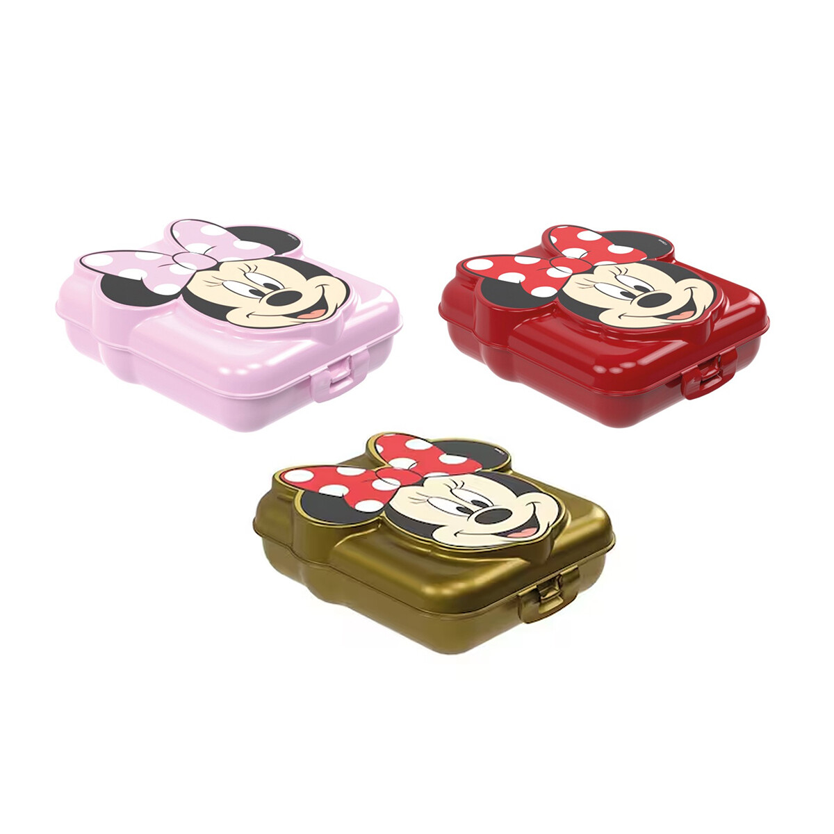 Sandwichera 3D Plástica Minnie Color Surtidos 12 x 14 cm 